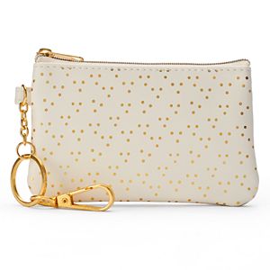 LC Lauren Conrad Dotted Key Chain Coin Purse