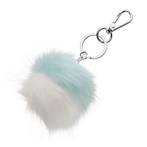 LC Lauren Conrad Two Tone Pom Pom Key Chain