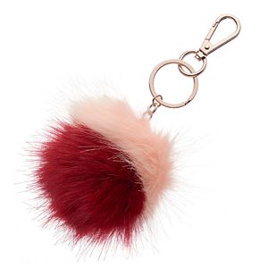 LC Lauren Conrad Two Tone Pom Pom Key Chain
