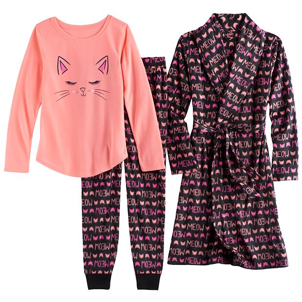 Meow sale fleece pajamas