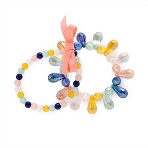 Girls 4-16 Carter's 2-pk. Beaded Teardrop Bracelet Set