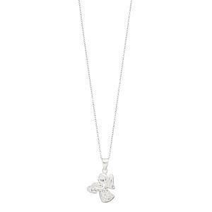 Charming Girl Kids' Sterling Silver Crystal Angel Pendant