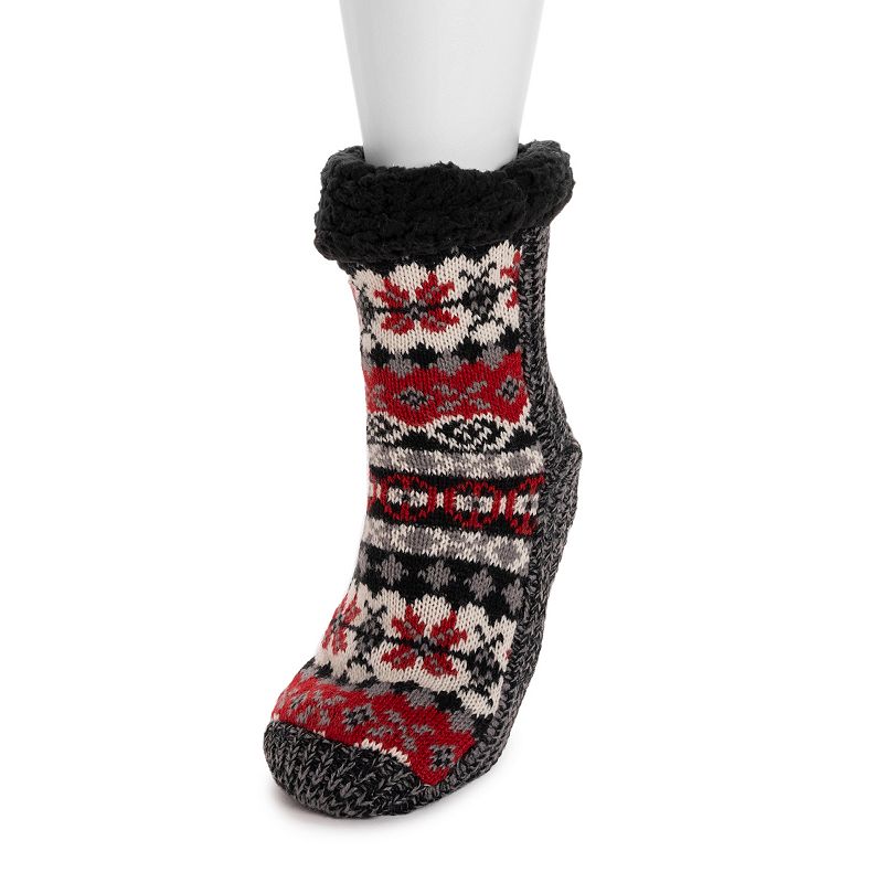 Women's ZooZatz Louisville Cardinals Fuzzy Holiday Crew Socks