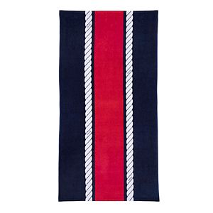 IZOD Rope Stripe Beach Towel