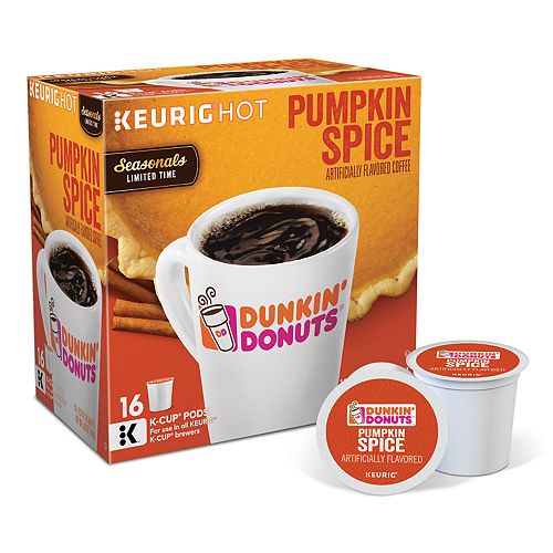 dunkin pumpkin spice flavored coffee 60 keurig k cup pods