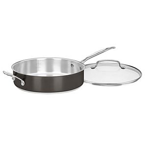 Cuisinart Black Stainless Steel 5.5-qt. Saute Pan with Cover