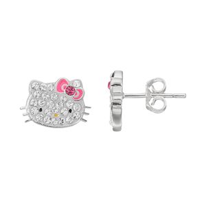 Hello Kitty® Kid's Crystal Stud Earrings