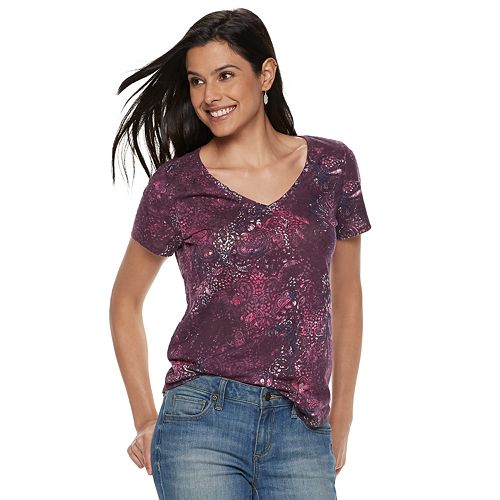 Petite SONOMA Goods for Life™ Essential VNeck Tee