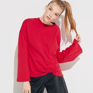 k/lab Asymmetrical Gathered Sweatshirt