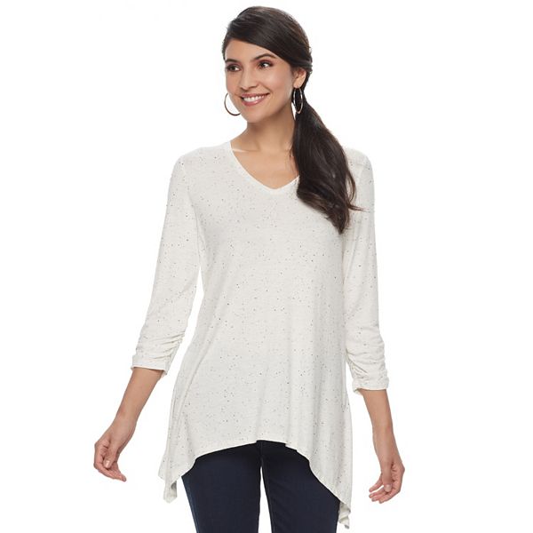 Women's Apt. 9® Shark-Bite Hem Tunic