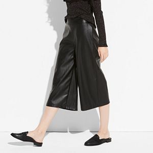 k/lab Faux-Leather Culottes