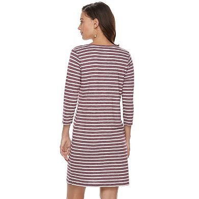 Women's Sonoma Goods For Life® Striped T-Shirt Dress