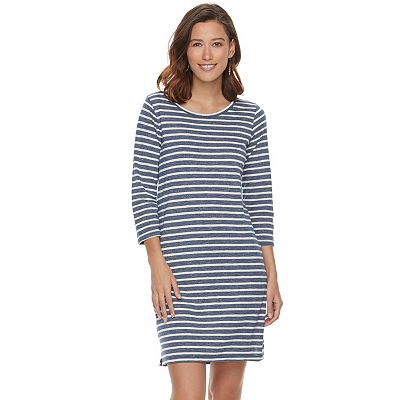 Women s Sonoma Goods For Life Striped T Shirt Dress