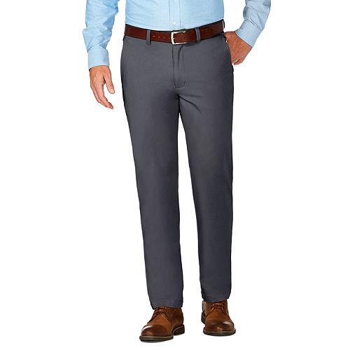 Men S J M Haggar® Luxury Comfort Premium Flex Waist Slim Fit 4 Way Stretch Flat Front Casual Pants