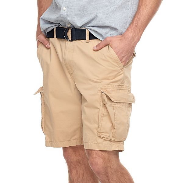 Kohls mens best sale khaki cargo shorts