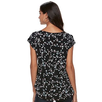 Women's ELLE™ Printed Crepe Top