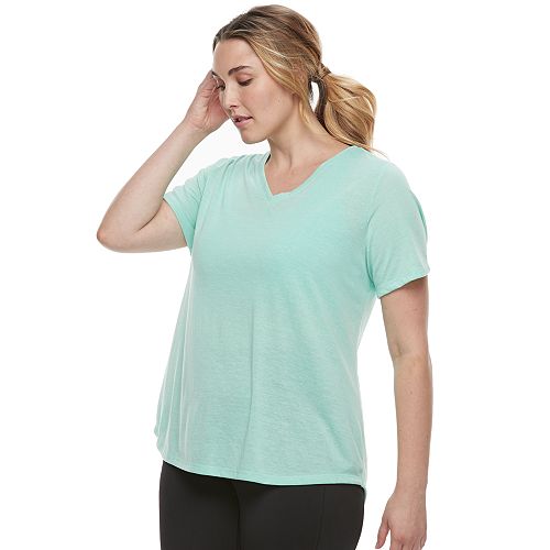 Plus Size Tek Gear DRY TEK Easy V Neck Tee