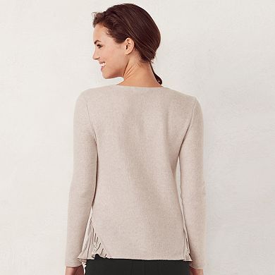 Women's LC Lauren Conrad Pleated Mock-Layer Top