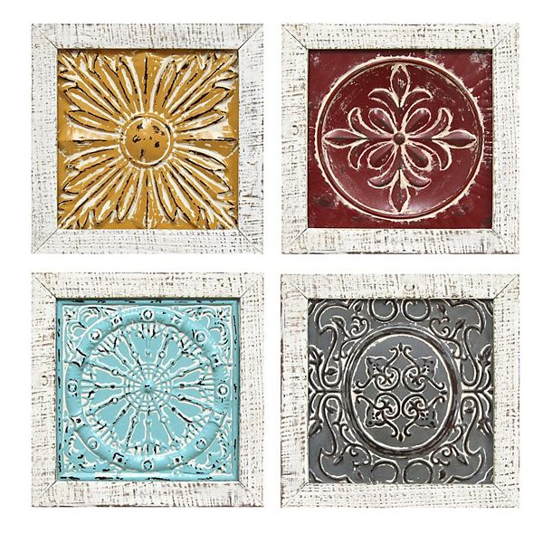 Stratton Home Decor Medallion Wall Decor 4 Piece Set