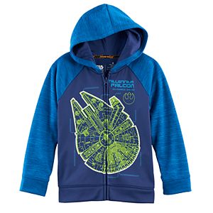Boys 4-7x Star Wars a Collection for Kohl's Star Wars Millenium Falcon Zipper Hoodie