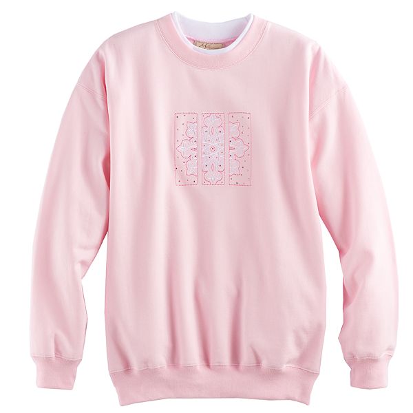 Petite embroidered online sweatshirts