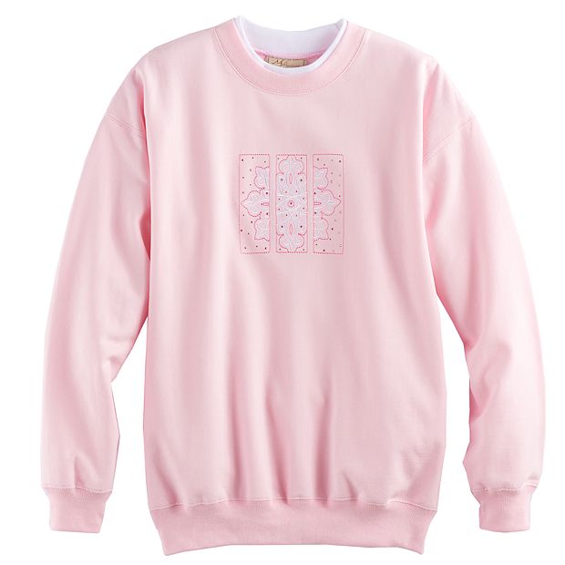 Women's petite hotsell embroidered sweatshirts