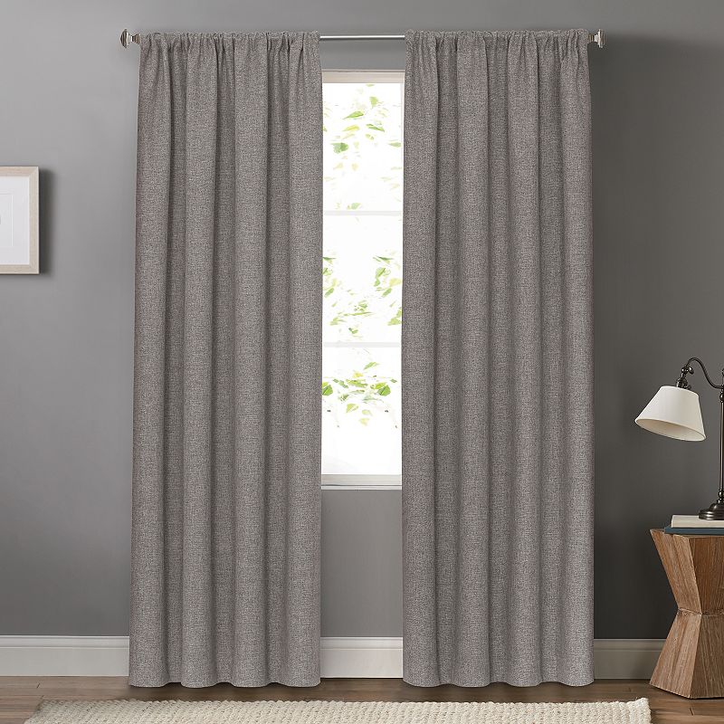 Sonoma Goods For Life Blackout 1-Panel Dynasty Window Curtain, Grey, 50X84