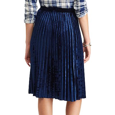 Chaps faux suede skirt hotsell