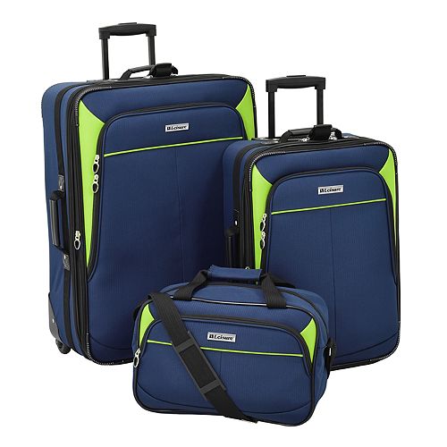 Leisure Voyager 3Piece Wheeled Luggage Set
