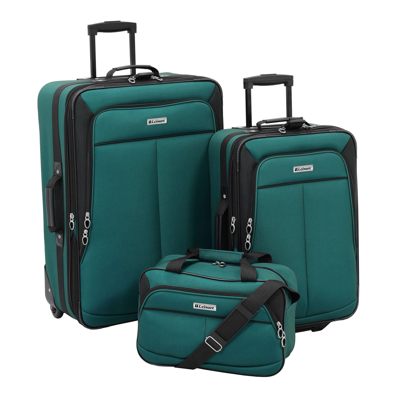 leisure voyager 3 piece luggage set