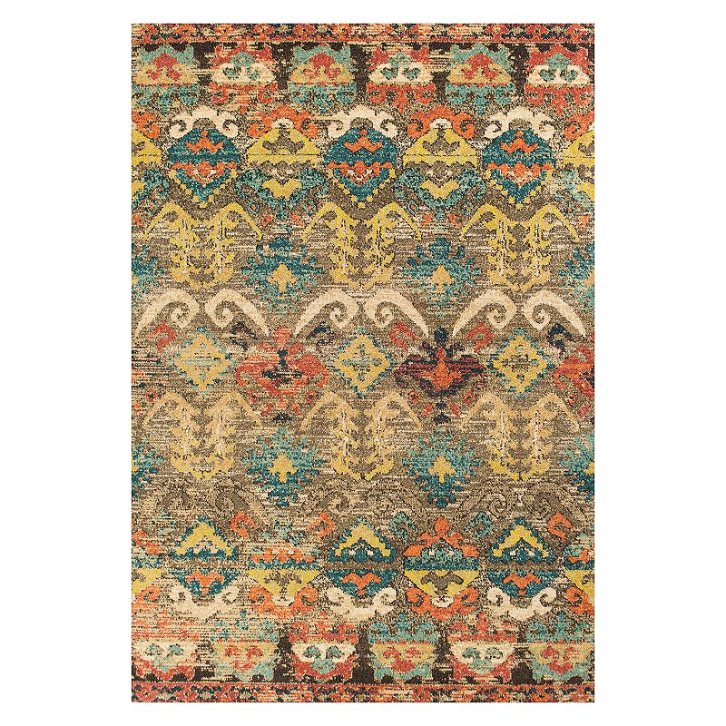 KAS Rugs Casablanca Medina Ikat Rug, Med Grey, 8X11 Ft