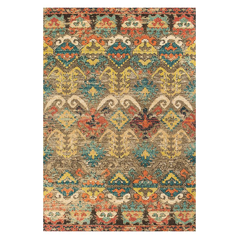 KAS Rugs Casablanca Medina Ikat Rug, Med Grey, 8X11 Ft