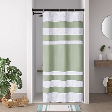 Madison Park Spa Waffle 3M Water Repellent Shower Curtain