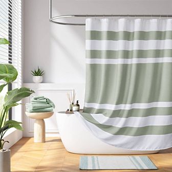 Madison Park Spa Waffle 3M Water Repellent Shower Curtain