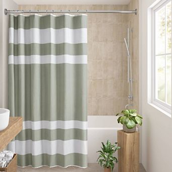 Madison Park Spa Waffle 3M Water Repellent Shower Curtain