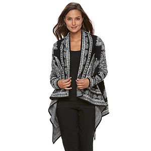 Women's Dana Buchman Patterned Flyaway Cardigan