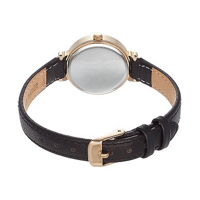 Armitron Women's Crystal Leather Watch - 75/5491BKGPBK
