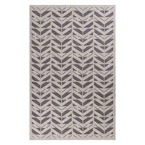 KAS Rugs Farmhouse Chevron Indoor Outdoor Rug