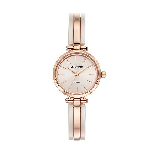 Armitron Women's Ceramic Half-Bangle Watch