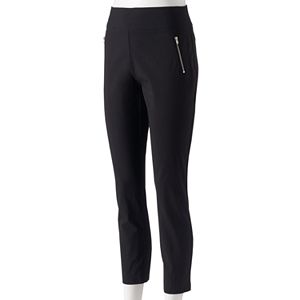 Women's Studio 253 Zipper Detail Straight-Leg Pants