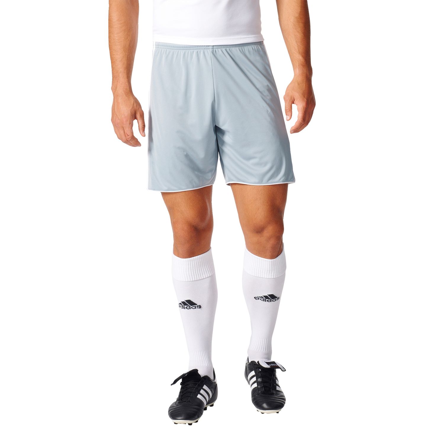 grey adidas soccer shorts