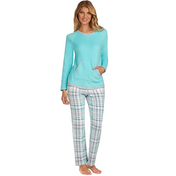 Women's Cuddl Duds Crewneck Fleece Pajama Set