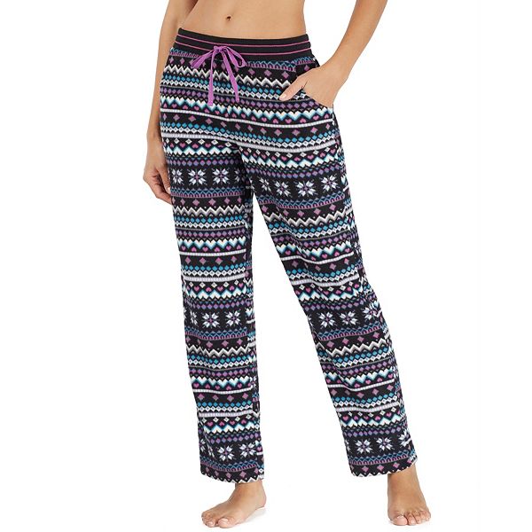 Women's Cuddl Duds Pajamas Drawstring Microfleece Pants