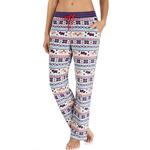 Women's Cuddl Duds Pajamas: Drawstring Microfleece Pants