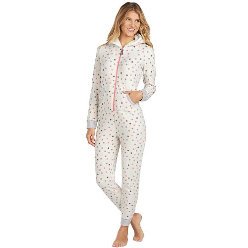 Women's Cuddl Duds Fleece Lined OnePiece Pajamas