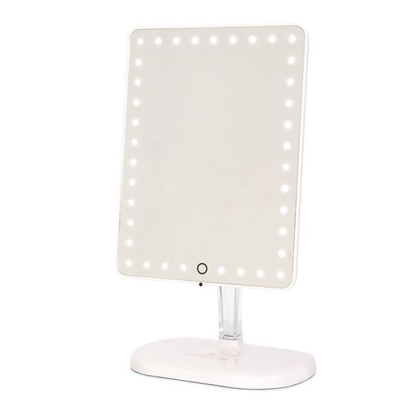 Impressions Vanity Co Touch Pro Led Makeup Mirror With Bluetooth Audio Glossy White