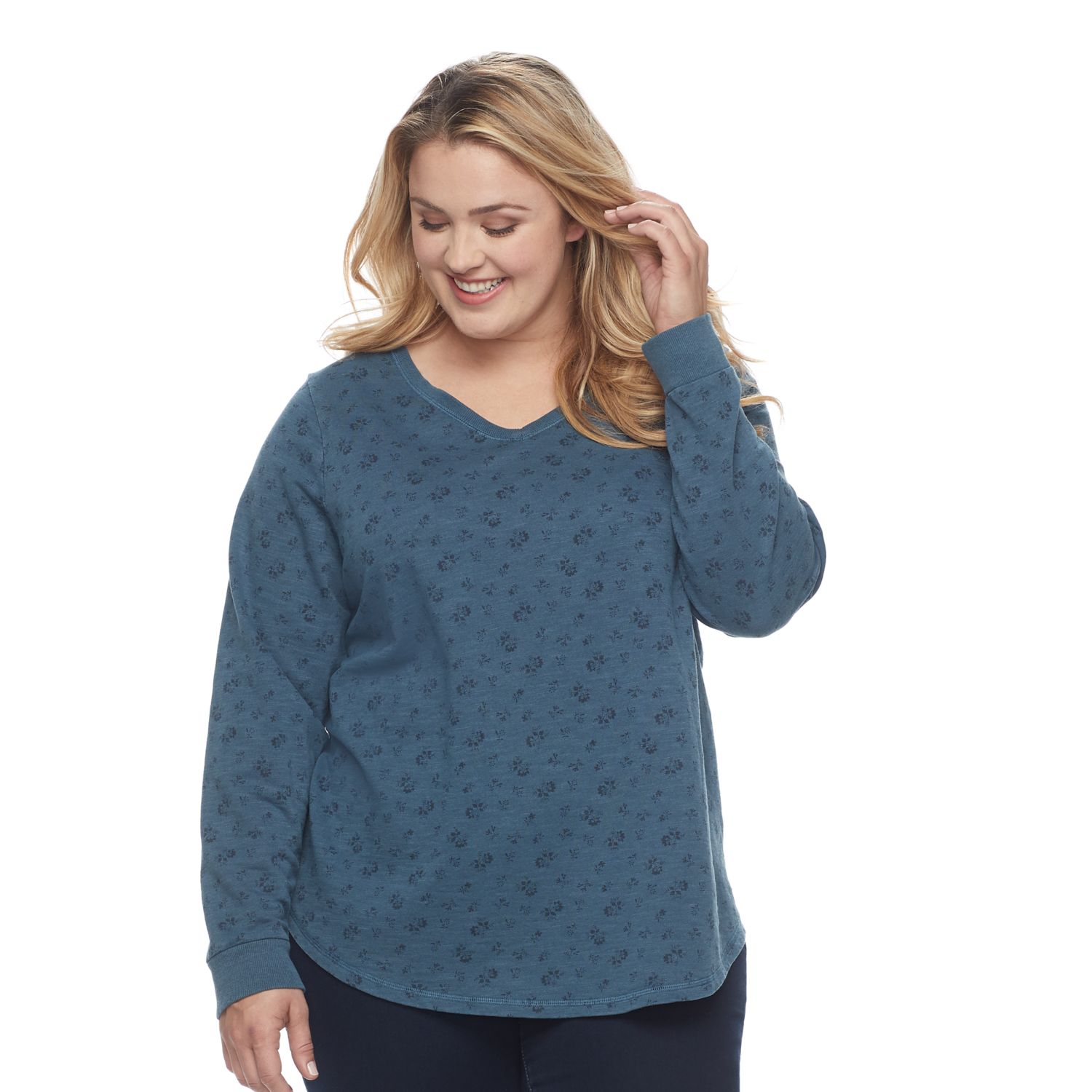 kohls sweatshirts womens plus