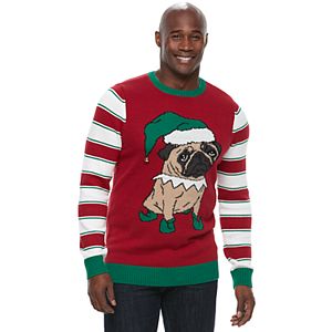 Big & Tall Method Pug Ugly Christmas Sweater