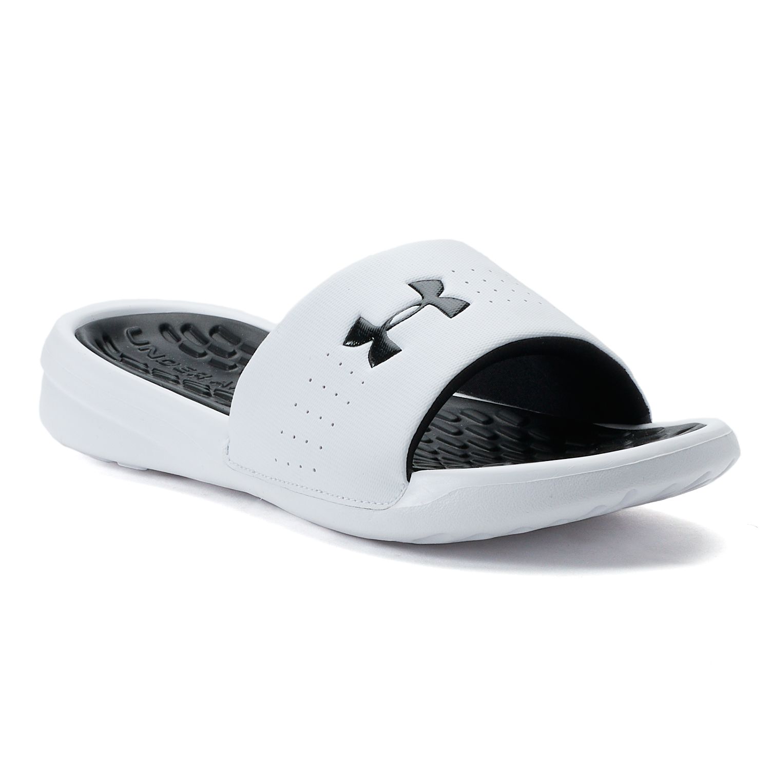 men's ua playmaker fixed strap slides