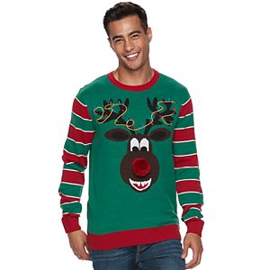 Big & Tall Method Reindeer Ugly Christmas Sweater